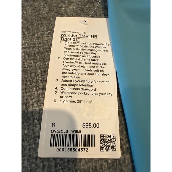 NWT Lululemon Wunder Train HR Tight 28"-8 - Picture 2 of 7